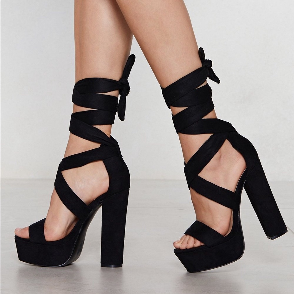 Strap Platform Heel